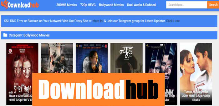 DownloadHub movies website 2021